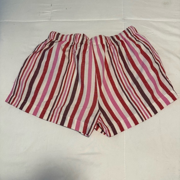 Auden Women’s Sleep Shorts Pink Striped Elastic Waist Size Small - Picture 6 of 7